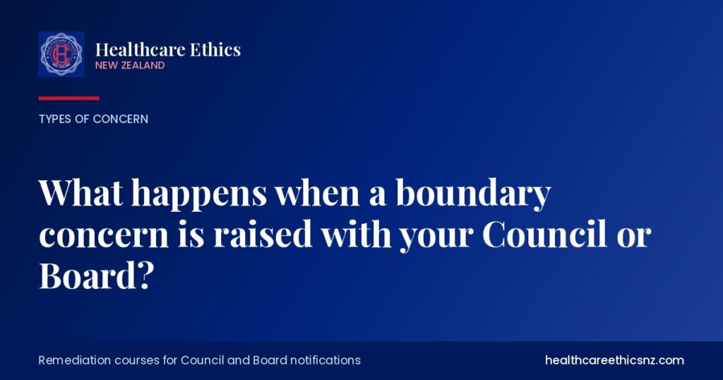What happens when a boundary concern is raised with your Council or Board?